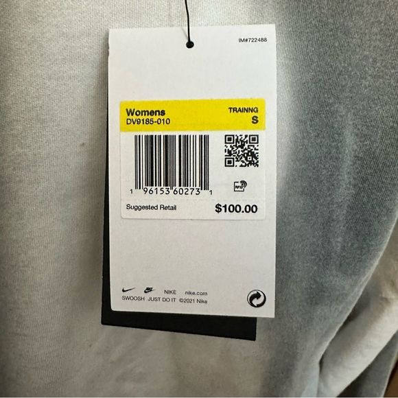 NWT Nike Yoga Cropped Tie Dye Crewneck Sweater - Picture 2 of 4